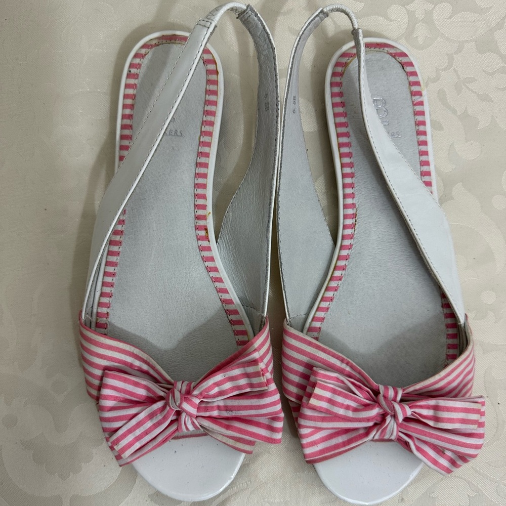 Sling Back Bow Sandals. BRAND NEW. Never worn!